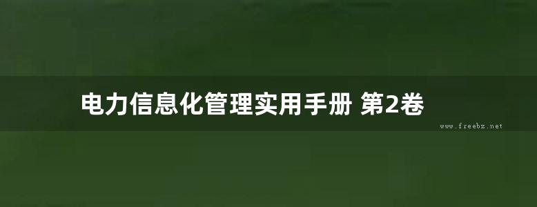 电力信息化管理实用手册 第2卷